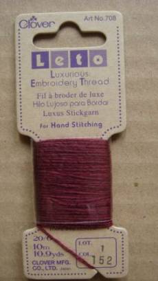 Leto Stickgarn dunkelrot