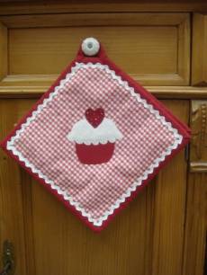 Anleitung  Topflappen Sweetheart