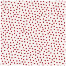 Quilters Basic dots rot auf weiss