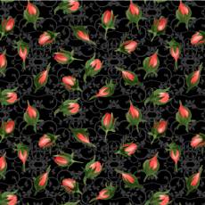 Bouquet moderne floral black