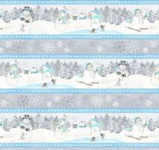  Snow valley border