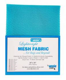 by annie Mesh fabric parrot blue