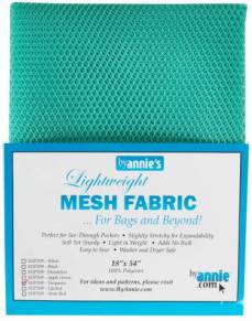 by annie Mesh fabric turquoise