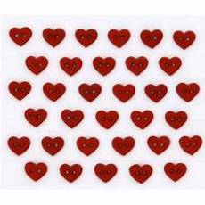 Knöpfe - Micro Red Hearts
