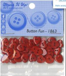 Knöpfe - Small Red Hearts
