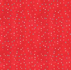 Frosty merry mints dots red 