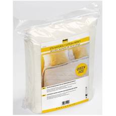 276 Volumenvlies natural cotton white Queen Size
