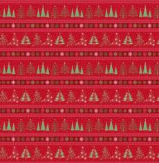 Christmas Night border red