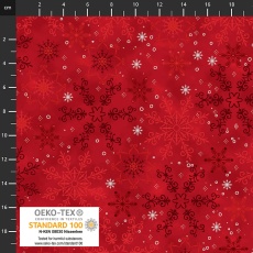 We love christmas red silver stars 