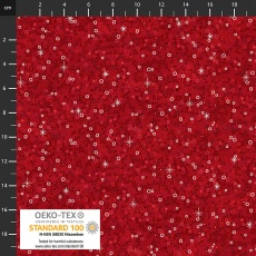 We love christmas red silver dots 