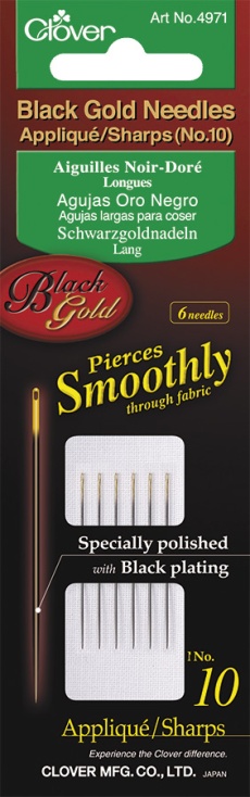 Black Gold Applikation Quilt Nadeln 10