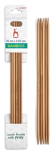 Nadelspiel Bambus 20 cm x 3,5 mm 