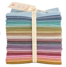 Tilda Chambray Basics  Fat Quarter Bundle 28 Pieces  
