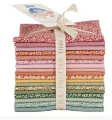 Tilda Something blue Applique flower Fat eight bundle