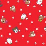 Yappy dogs allover red