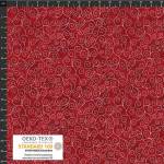Star Sprinkle red silver swirls 