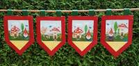 Gnomes sweet home  Gardinen