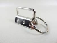 Schlüsselband Clip silber
