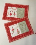  Mug rugs Herzkinder