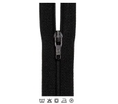 Endlos Reißverschluss 3 mm schwarz