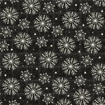  Holly Jolly Flanell Snowflakes Black
