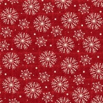 Holly Jolly Flanell Snowflakes Red